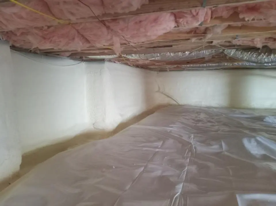 Crawl space encapsulation with closed-cell spray foam for Roof Maintenance in Mount Washington